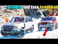 GTA 5 : LAND ROVER DEFENDER VS MAHINDRA THAR ROXX 4X4 OFFROADING WITH LOGITECH G29