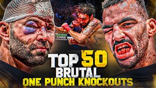 One Punch Knockouts - Top 50 Most Brutal MMA, Boxing, Kickboxing & Bare Knuckle Knockouts