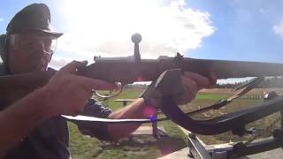 Shooting Dreyse M/69 Pioneer rifle slow motion