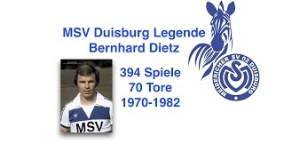 MSV Duisburg Legende Bernhard Dietz