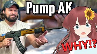 😱SO CURSED!🤯VTuber Reacts to CURSED Pump-Action AK-47 by Brandon Herrera