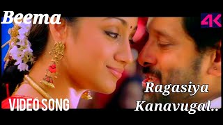 Ragasiya Kanavugal~Video SONG HD 4 K~Beema~Vikram~Trisha