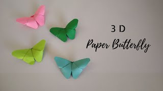 3D Paper Butterfly | How to make Origami Paper Butterflies | Paper Craft