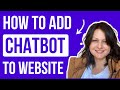 How To Add Chatbot In Website | Tutorial For Free Chatbot Setup for Beginners |