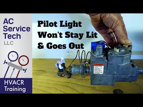 Why does my pilot light on my fireplace keep going out?