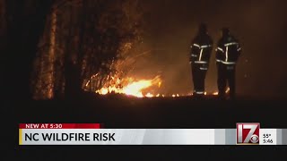 Spring wildfire season underway in North Carolina