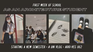 arki-ves 002: starting a new semester as an architecture student, freshman year. a uni vlog🌷