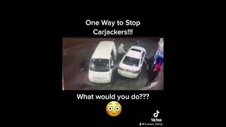 Wow !!! Using gas to stop carjacking!! #Brilliant #presence of #mind #shorts #viral #video