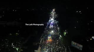 Bilaspur maa durga visarjan jhaki drone video  by @thelalitphotography