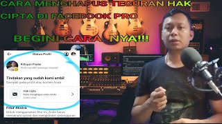 CARA HAPUS TEGURAN HAK CIPTA DI PROFIL FACEBOOK MEMILIKI BEBERAPA MASALAH ‼️BEGINI CARA NYA