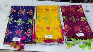 ikat design pattu sarees || chanchala pattu sarees ||multi colour pattu sarees