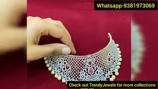 🔴Live Video Of Bridal GJ Polish Grand Chokers🥰 For Order👉9381973069