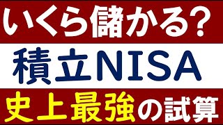 【史上最強の試算】積立NISA・20年後はいくら儲かる？