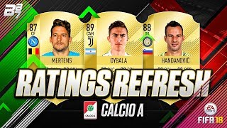 RATINGS REFRESH! SERIE A UPGRADE AND DOWNGRADE PREDICTIONS! | FIFA 18 ULTIMATE TEAM