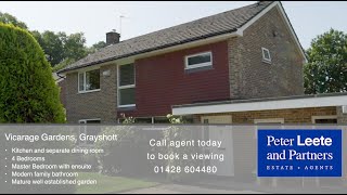 SOLD | 4 bedroom detached house | 2 Vicarage Gardens, Grayshott | Video Property Tour