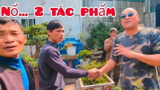 Giao lưu tình cảm 2 tác phẩm tại vườn em Trung Bonsai trong buổi giao lưu gặp mặt đầu năm