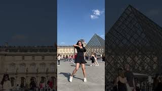 來羅浮宮跳花花flower#flower #jisoo #blackpink#羅浮宮 #louvre #louvremuseum #louvrepyramid #louvreparis