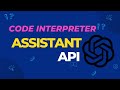 Open AI Assistants API (Code Interpreter) - Python
