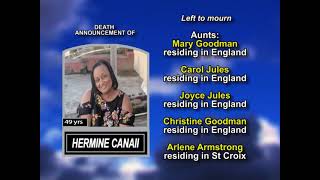 Hermine Canaii ~ Long Obituary