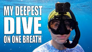 My Personal Best Free Dive: One Breath Deep Diving Techniques \u0026 Tips