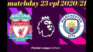 Liverpool vs Manchester City | EPL 2020/21 | Match week 23 | FIFA 21
