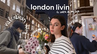 [vlog] week in my life working in London 💐 Valentine's day, working in beauty & hungover days...