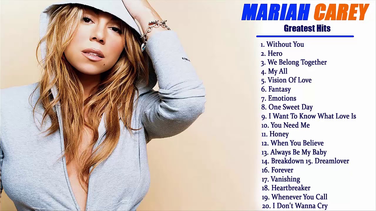 Mariah Carey Greatest Hits Best Songs Of World Divas Mariah Carey Best ...