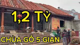 CHÙA GỖ LIM 5 GIAN 1,2 TỶ | Gỗ Vương