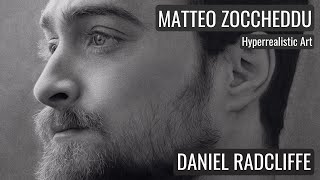 Timelapse Charcoal Drawing of DANIEL RADCLIFFE - by Matteo Zoccheddu