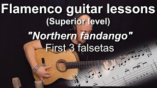 Flamenco guitar lessons - Superior level - "Northern fandango" | First 3 falsetas