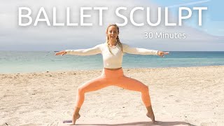 30 Minute Gentle Ballet Sculpt | Full Body Workout (No Jumping, Knee Friendly, No Equipment)