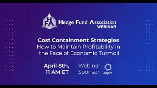 HFA Webinar: Cost Containment Strategies | Sponsored by aXpire