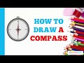 How to Draw a Compass in a Few Easy Steps: Drawing Tutorial for Beginners