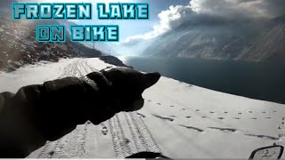 Skardu In Winter Motorcycle Tour Series EPC 12 Frozen Satpara Lake Deosai Road closed