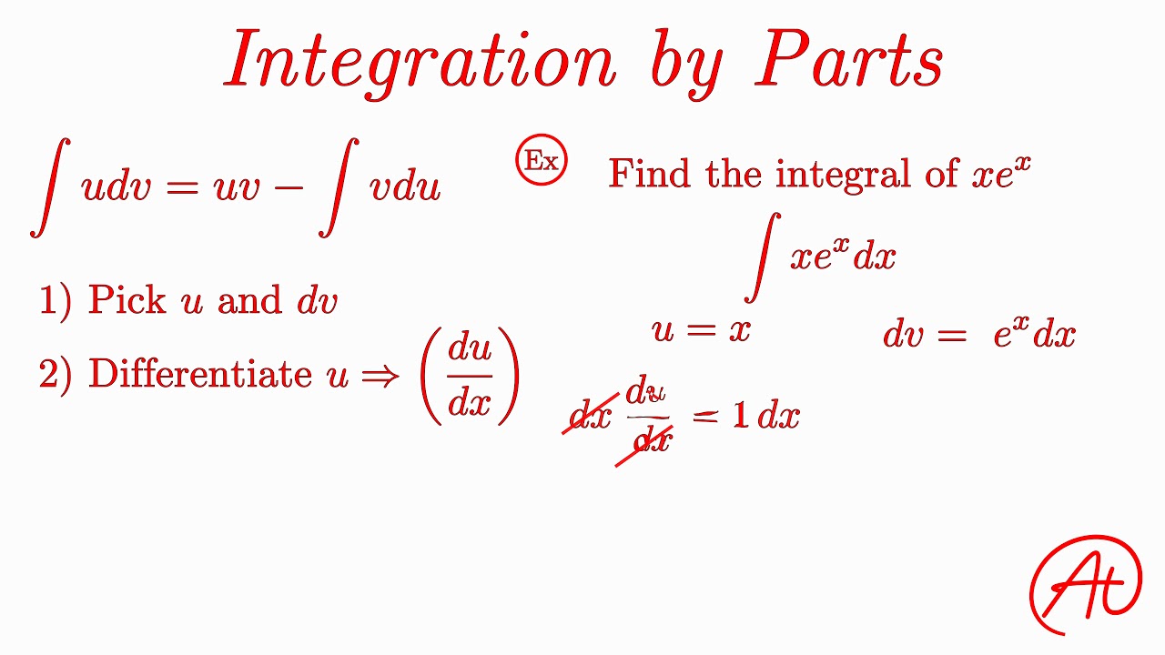 Integration By Parts Definite Integral