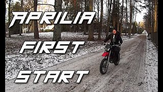 Aprilia SX50 first start after engine rebuild