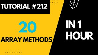 All JavaScript Array Methods in 1 Hour