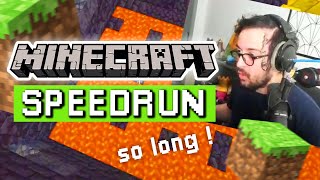 DÉCOUVERTE DU SPEEDRUN MINECRAFT - Minecraft ft. @MathoX