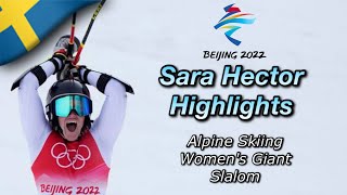 SARA HECTOR (Sweden) GOLD MEDALIST HIGHLIGHTS | Beijing 2022 Winter Olympics