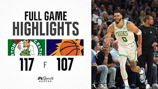 FULL GAME HIGHLIGHTS: Celtics hold on in the 4th to beat the Suns, 117-107