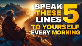 Speak 5 Lines To Yourself Every Morning | Buddhist Wisdom
