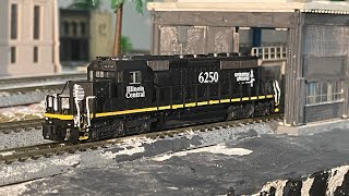 Custom Paint Work on a Kato Illinois Central SD40-2 #6250