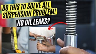 PRO DIY HOW TO CHANGE FORK OIL & FORK OIL SEAL, FORK SPRING TVS APACHE RTR OIL LEAK BEST FORK OIL