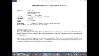 ECE 4570 Winter 2014 Lecture 1 - Syllabus