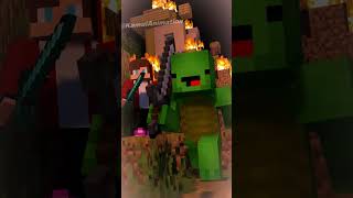 Brave Turtle - MAIZEN Minecraft Animation | BabyBun #shorts