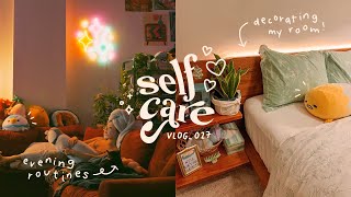 a self-care vlog 🌿🍄✨decorating my apartment, scrapbooking, & evening routines // lofting with linh