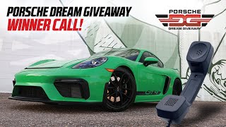 Porsche Dream Giveaway Winner's Call- Lucky NYer Wins Porsche Cayman GT4!