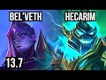 BEL'VETH vs HECA (JNG) | Rank 2 Bel'Veth, 13/2/6, Legendary, 300+ games | TR Challenger | 13.7