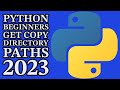 Python Programming - Get Directory Paths + Save To Txt File 2023