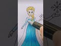 how to draw elsa step by step disney princess easy to learn disney frozen 如何画迪士尼冰雪女王艾莎